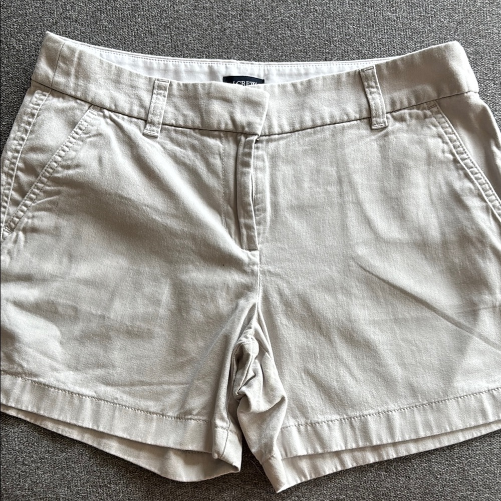 J. Crew Factory Tan Bermuda Shorts Classic Cotton Style